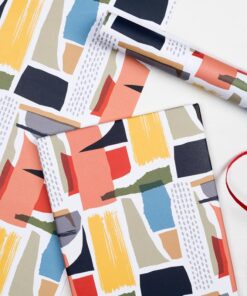 Опаковъчна хартия с абстрактни фигури Rex London