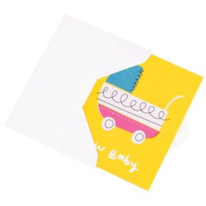 Поздравителна картичка бебешка количка Rex London
