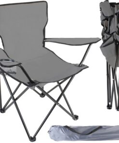 Сгъваем стол за риболов в сив цвят Malatec