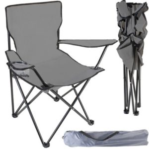 Сгъваем стол за риболов в сив цвят Malatec