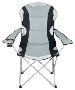 Сгъваем стол за риболов в черно и сиво Malatec