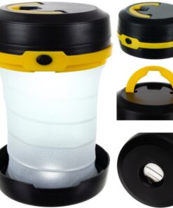 Сгъваема туристическа лампа 2в1 жълта Trizand