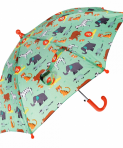 Чадър за деца с принт Парк за животни Rex London