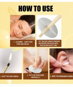 Восъчни свещи за почистване на уши 10 бр