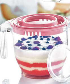 Голяма пластмасова купа за миксер с капак 2L