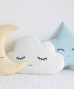 Детска възглавница облак в бял цвят
