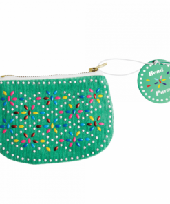 Детско портмоне за монети в зелен цвят Rex London