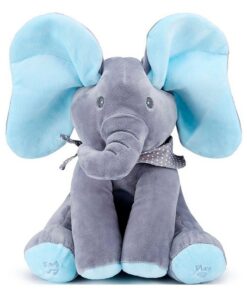 Пеещо плюшено слонче с мърдащи уши за деца