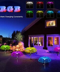 Соларна цветна лампа за градина Медуза