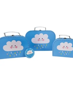 Три детски куфарчета Щастливият дъждовен облак Rex London