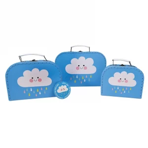 Три детски куфарчета Щастливият дъждовен облак Rex London