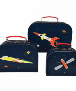 Три детски куфарчета на тема Космос Rex London