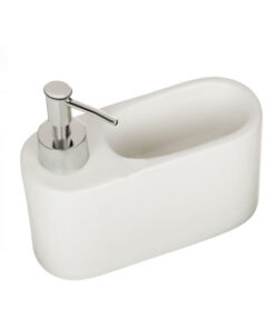 Диспенсър за течен сапун с поставка за гъбичка