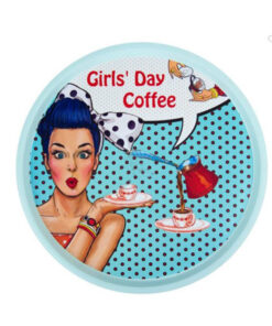 Кръгъл поднос за сервиране GIRLS DAY COFFEE