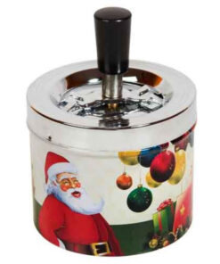 Пепелник с капаче за тераса с коледен принт