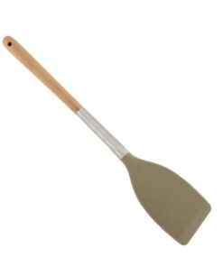 Силиконова шпатула с дървена дръжка