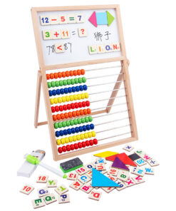 Бяла магнитна дъска със сметало за деца Acool Toy