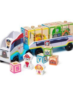 Дървен камион с детски кубчета Пес Патрул Melissa & Doug