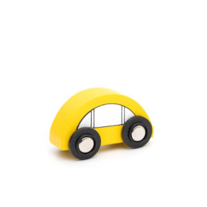 Дървена количка за деца в жълто Acool Toy