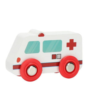 Дървена линейка количка за деца Acool Toy