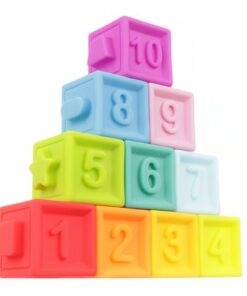 Меки сензорни блокчета за деца 10 бр. Kruzzel