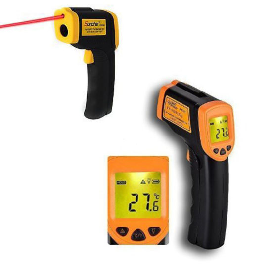 Безконтактен инфрачервен термометър обхват от -50 до 330°C