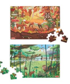 Двустранен подов пъзел за търсене и намиране Melissa & Doug