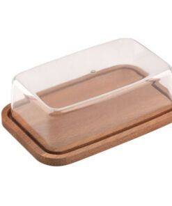 Дървена дъска за масло с капак