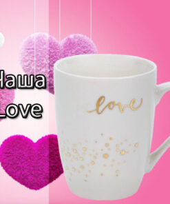 Керамична чаша за кафе с надпис LOVE