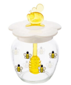 Пластмасов буркан за мед с пчелички