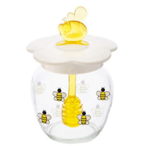Пластмасов буркан за мед с пчелички