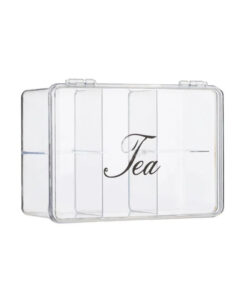 Пластмасова кутия за чай с отделения