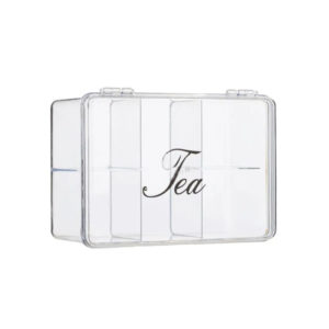 Пластмасова кутия за чай с отделения