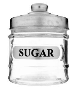 Стъклен буркан за съхранение на захар