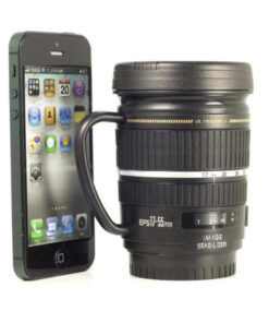 Термо чаша за кафе фотообектив с капак