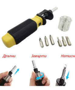 Универсална отвертка с накрайници BIT 360