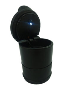 Черен пепелник с лед светлина Lipin