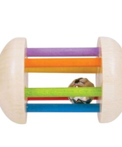 Бебешка дървена дрънкалка Дъга Bigjigs