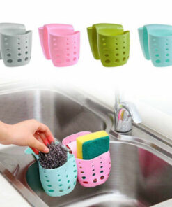 Двоен органайзер за мивка за гъбичка и телче