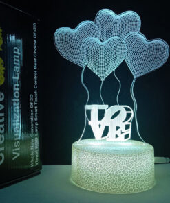 Декоративна лед лампа на сърца LOVE