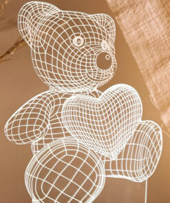 Декоративна нощна лампа 3D МЕЧЕ