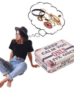 Метален органайзер с надпис KEEP CALM YOU ONLY LIVE ONCE