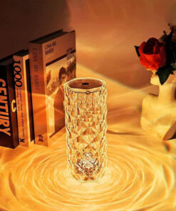 Огледална кристална лампа за маса 16 цвята 30 см