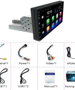 Плеър за кола с тъч скрийн и камера за задно виждане