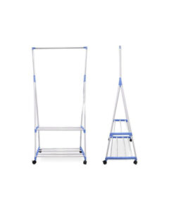 Подвижен рафт телескопична стойка за дрехи и обувки