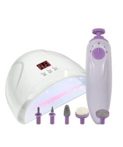 Ел пила за нокти и лампа за маникюр сет 2 в 1