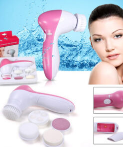 Електрически масажор за лице с четка и приставки 5в1