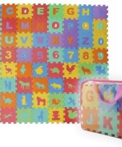 Образователен подов пъзел с цифри и животни Kruzzel