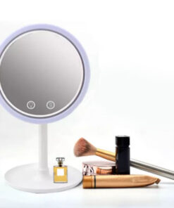 Огледало за гримиране с осветление и вентилатор