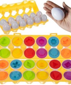 Сортер за деца с цветни яйца 12 бр. KRUZEL